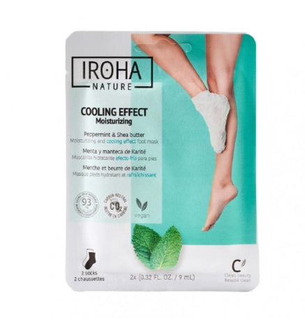 Mãos e pés. Meias hidratantes com efeito frio - IROHA NATURE